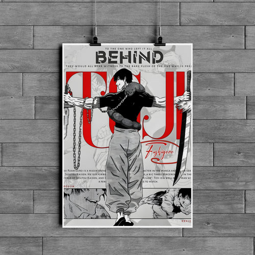 Toji Fushiguro Poster – Jujutsu Kaisen Anime Manga Wall Art