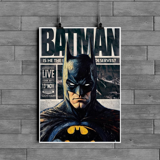 Batman Dark Knight Poster – Gotham Superhero Wall Art