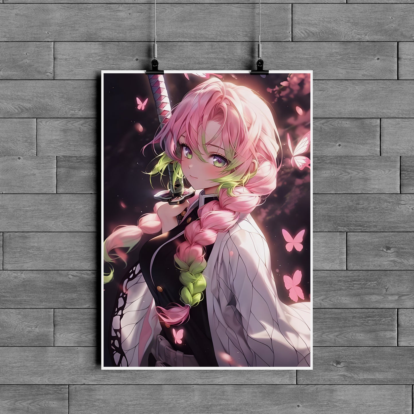 Mitsuri Kanroji Anime Poster – Demon Slayer