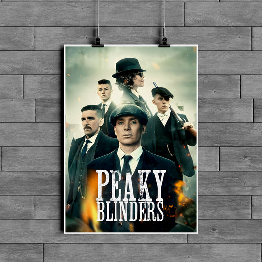Peaky Blinders Poster – Shelby Gang Aesthetic Wall Art | Vintage Mafia Series Decor