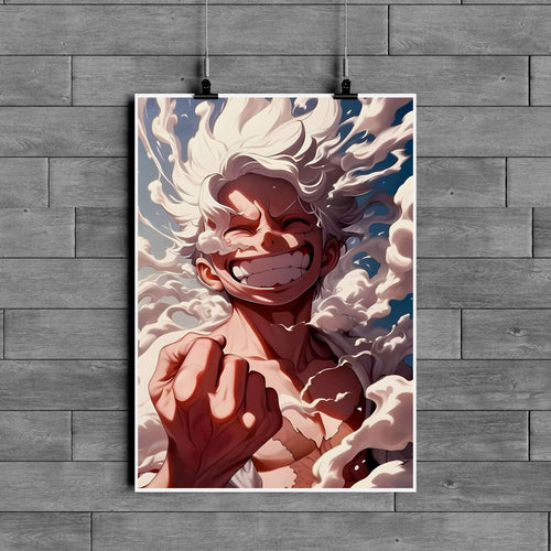Luffy Gear 5 Anime Poster – One Piece