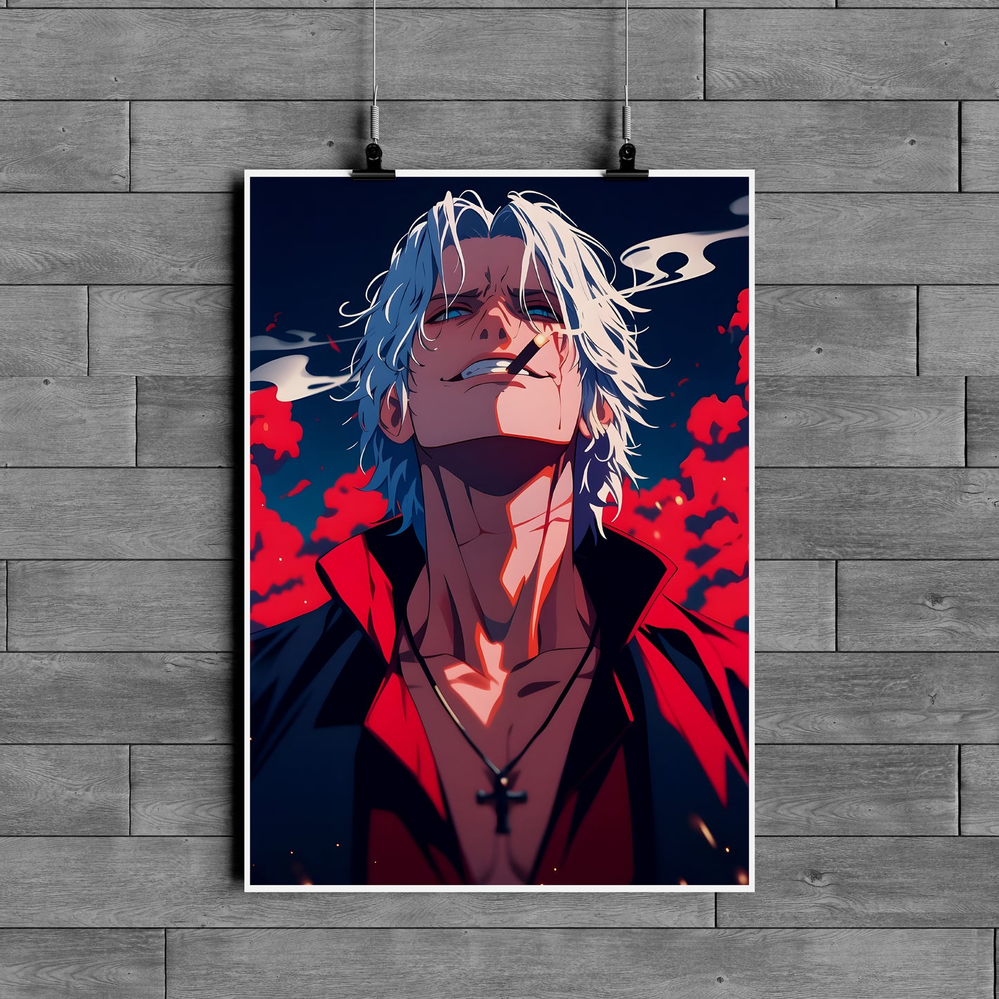 Dante Devil May Cry Poster – Stylish Demon Hunter Anime Gaming Wall Art