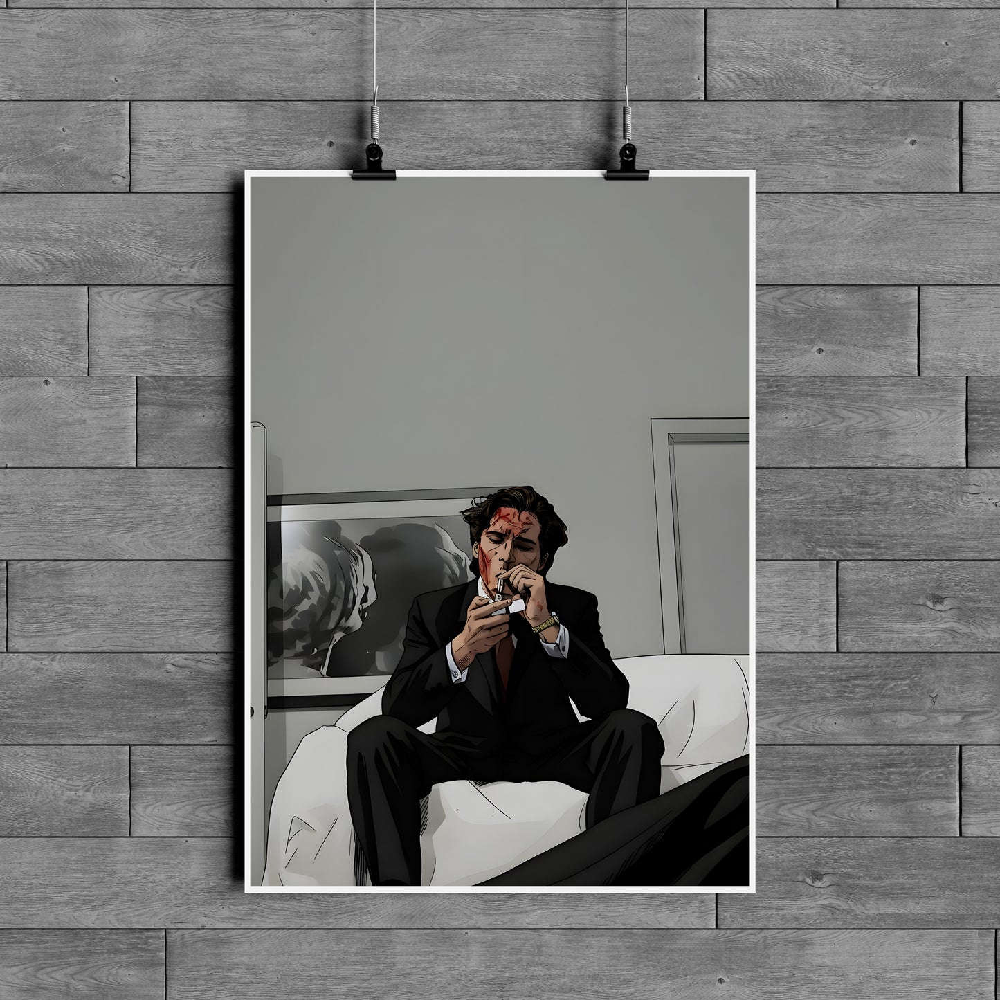 American Psycho Poster – Patrick Bateman Aesthetic Movie Wall Art