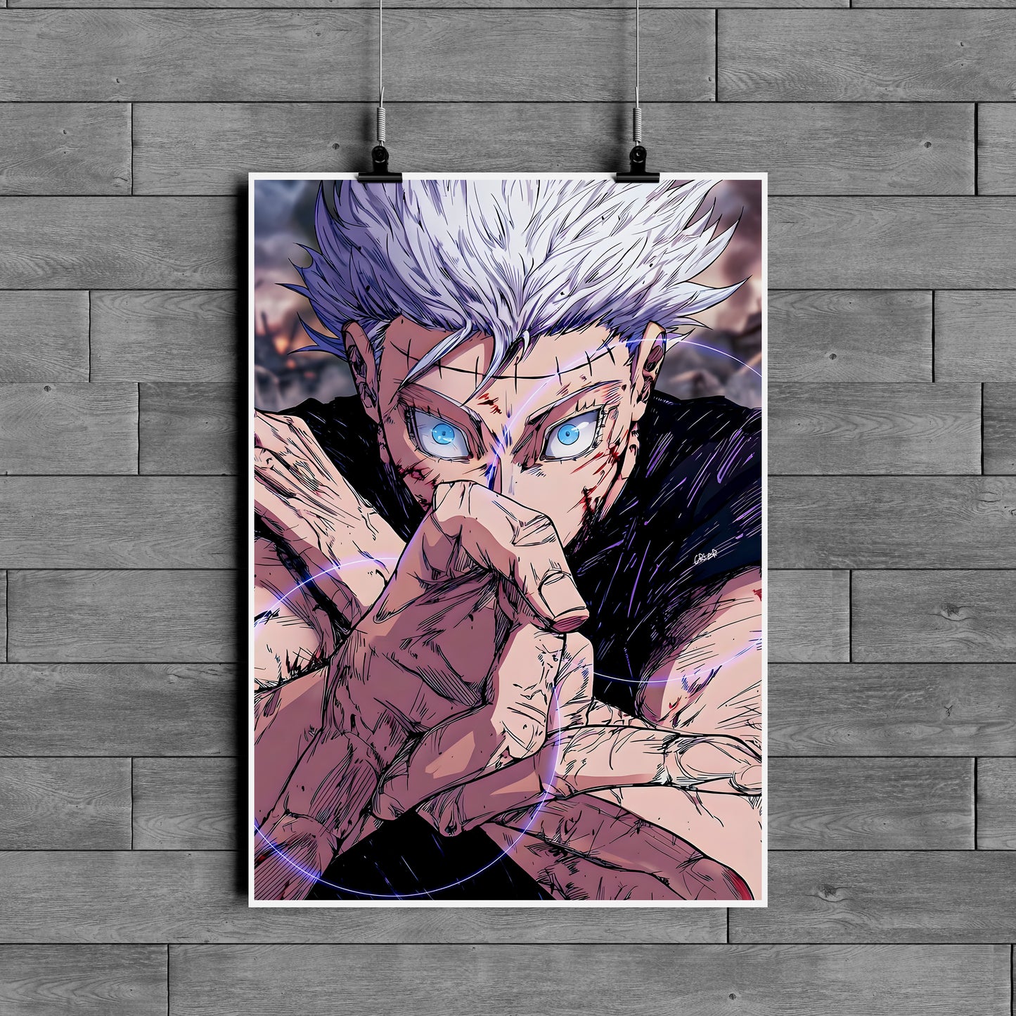 Gojo Satoru Jujutsu Kaisen Poster – Anime Sorcerer Wall Art