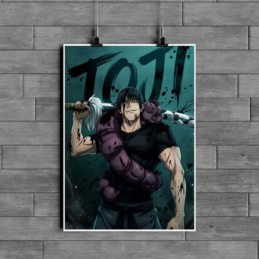 Toji Fushiguro Poster – Jujutsu Kaisen Anime Wall Art