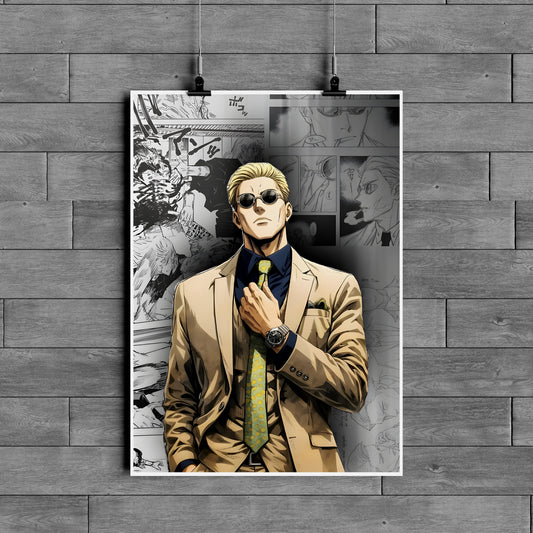Nanami Kento Jujutsu Kaisen Poster – Anime Sorcerer Manga Wall Art