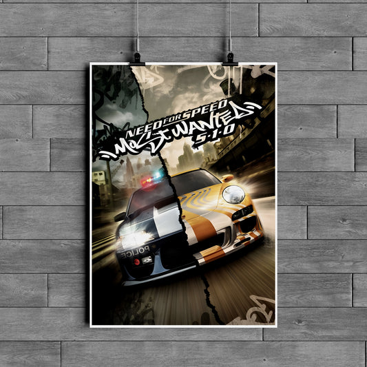 Need for Speed Most Wanted Iconic Racing Game Poster