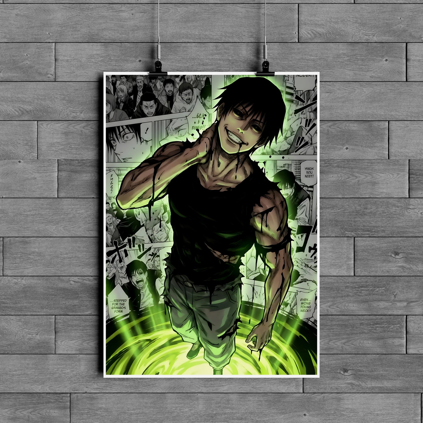 Toji Fushiguro Poster – Jujutsu Kaisen Anime Wall Art | Assassin Power Aesthetic