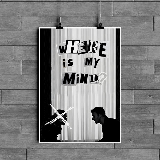 Where Is My Mind Poster – Minimal Aesthetic Quote Wall Art