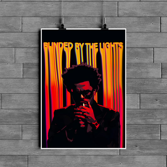 The Weeknd Blinded By The Lights Neon Aesthetic Poster