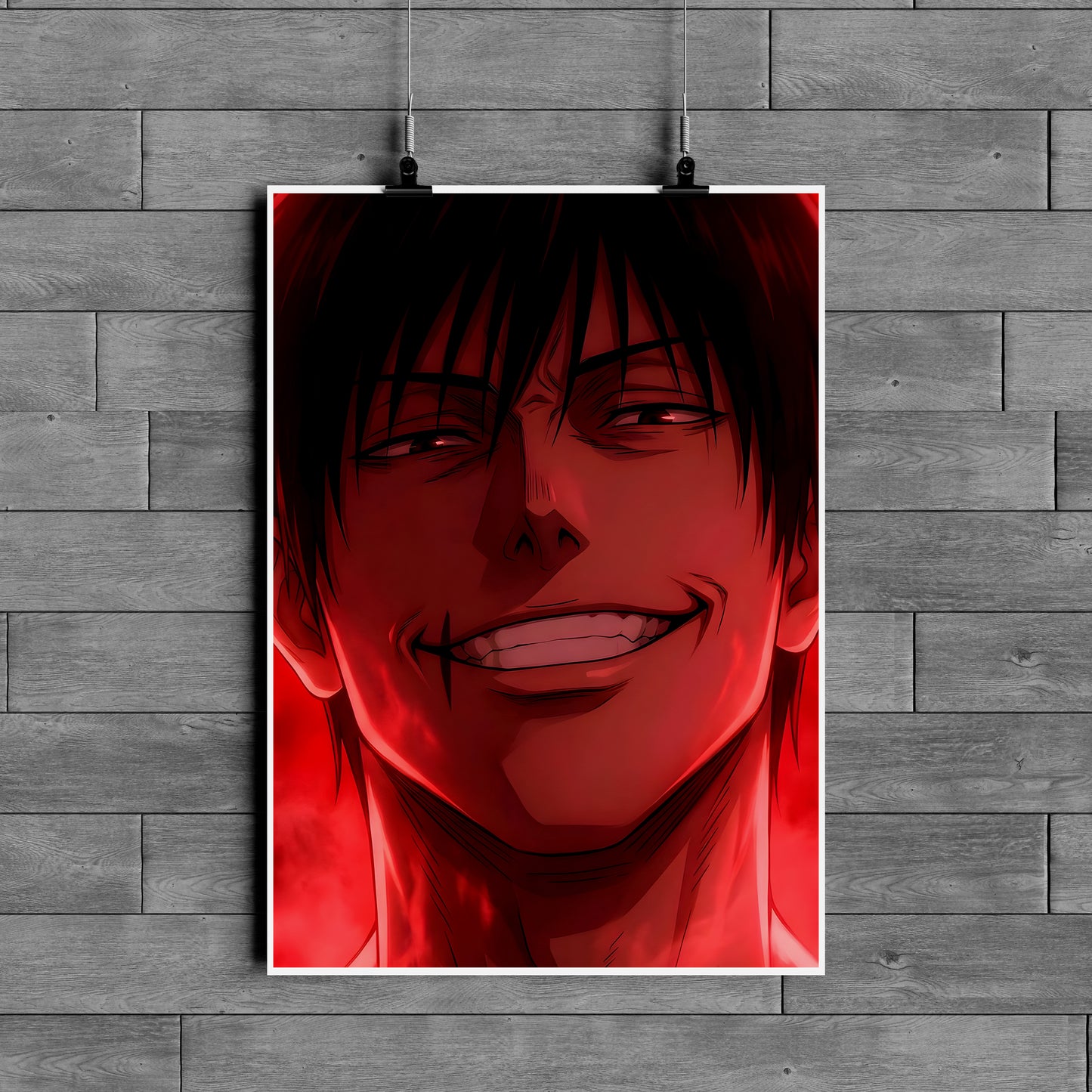 Kenjaku Poster – Jujutsu Kaisen Villain Anime Wall Art
