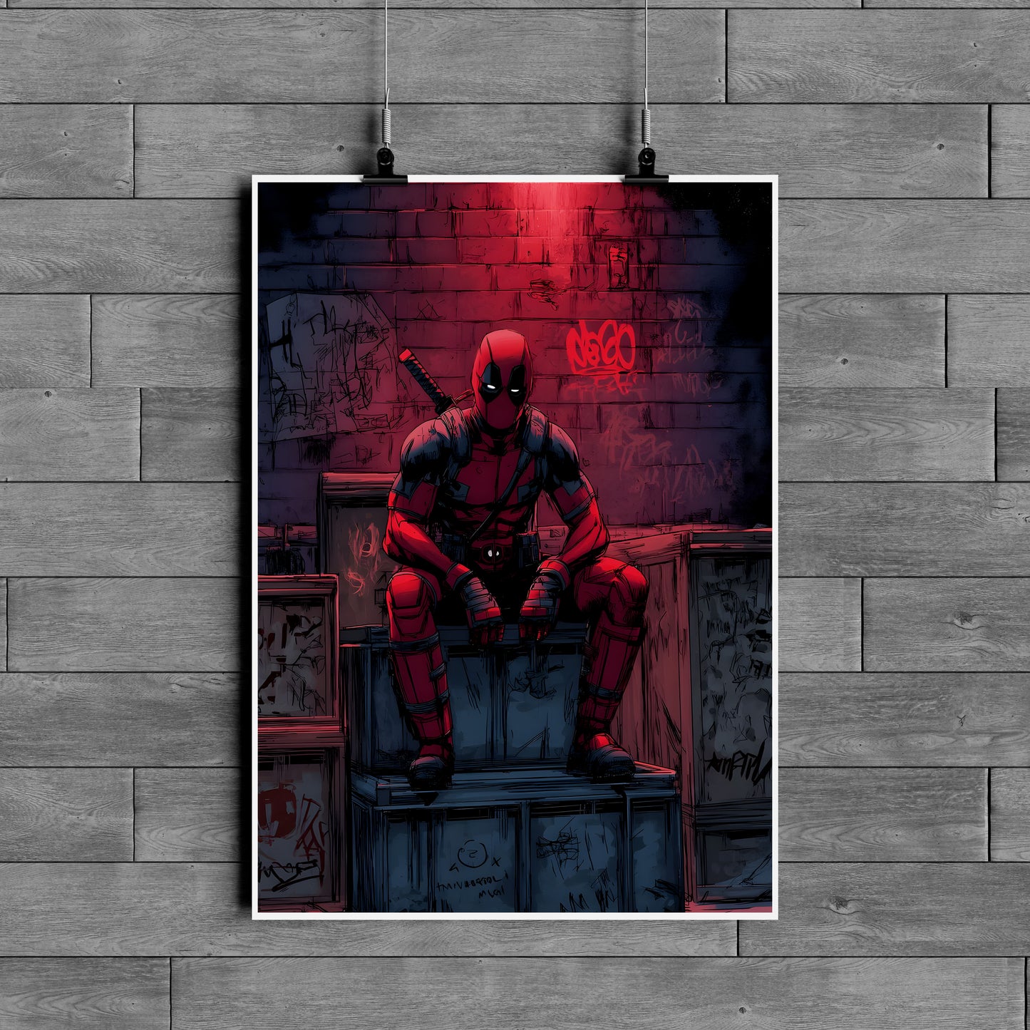 Deadpool Poster – Marvel Antihero Comic Style Wall Art