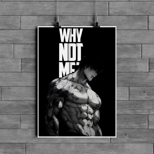 Why Not Me Motivation Poster – Gym Motivation Wall Art