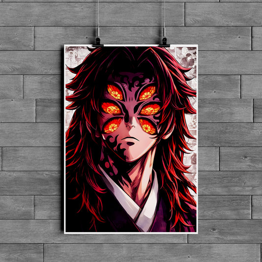 Kokushibo Demon Slayer Poster – Upper Moon One Anime Wall Art