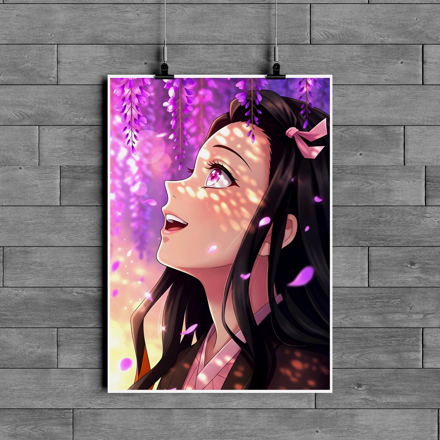 Nezuko Kamado Demon Slayer Poster – Anime Aesthetic Wall Art