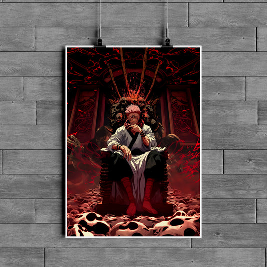 Ryomen Sukuna Jujutsu Kaisen Poster – King of Curses Anime Wall Art