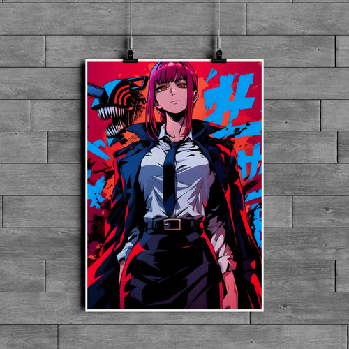 Makima Poster – Chainsaw Man Anime Wall Art