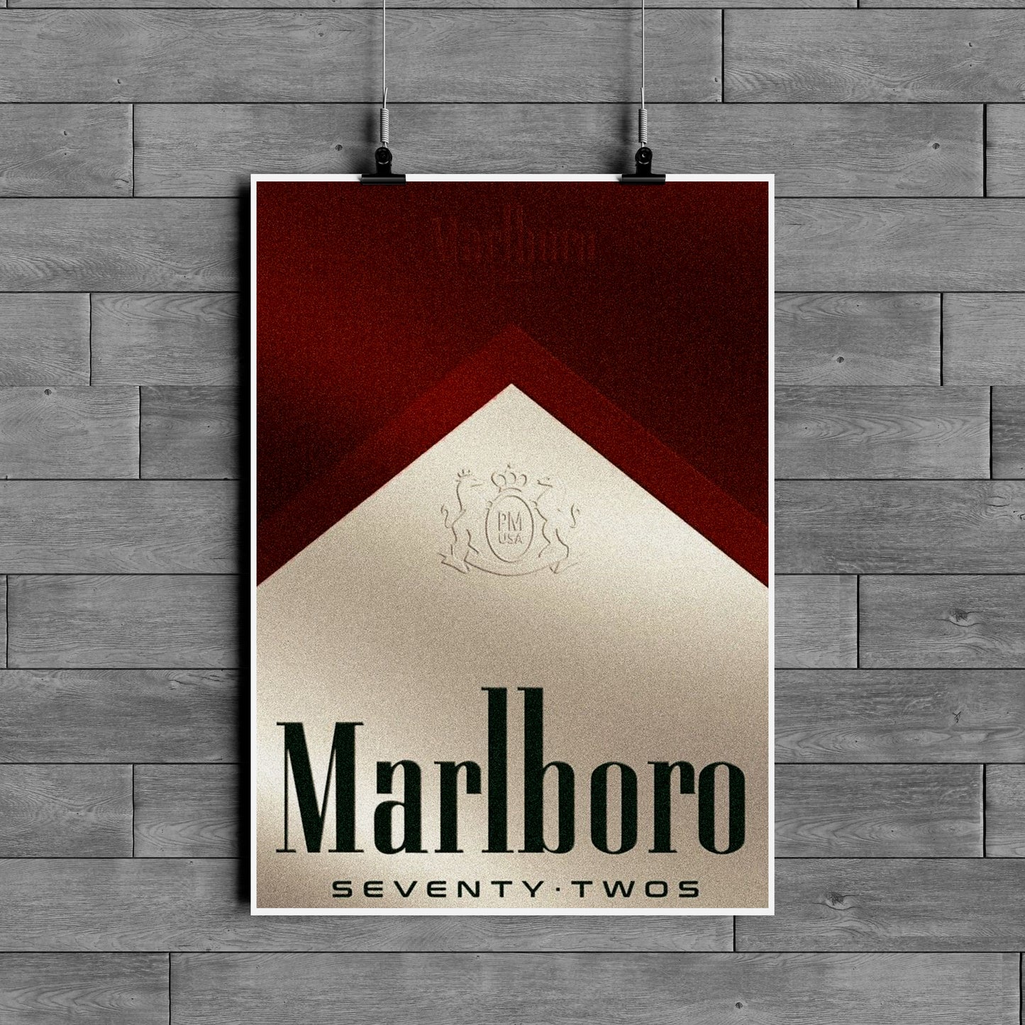 Marlboro Seventy Twos Poster – Vintage Cigarette Aesthetic Wall Art